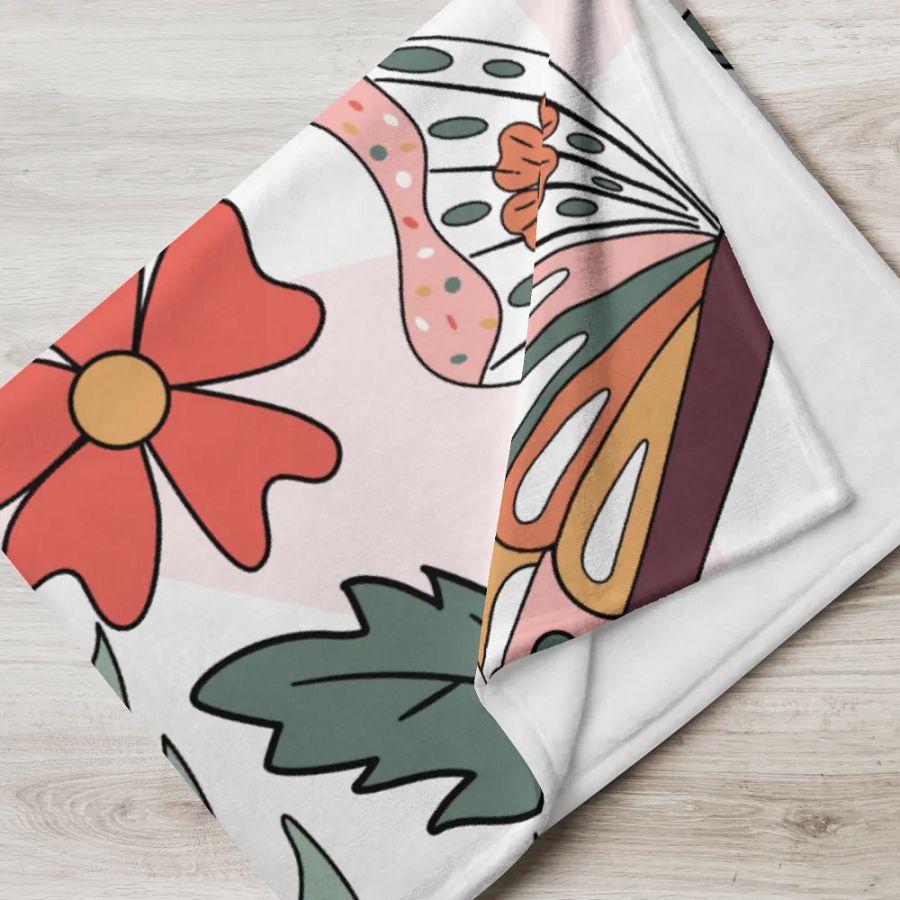 Fluttering Garden Throw Blanket product image (17)