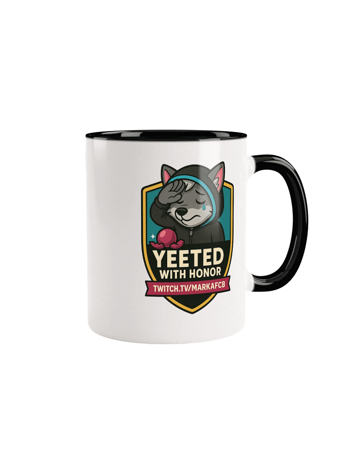 "YEETED WITH HONOR" MUG – Official Stream Mascot Edition product image (6)