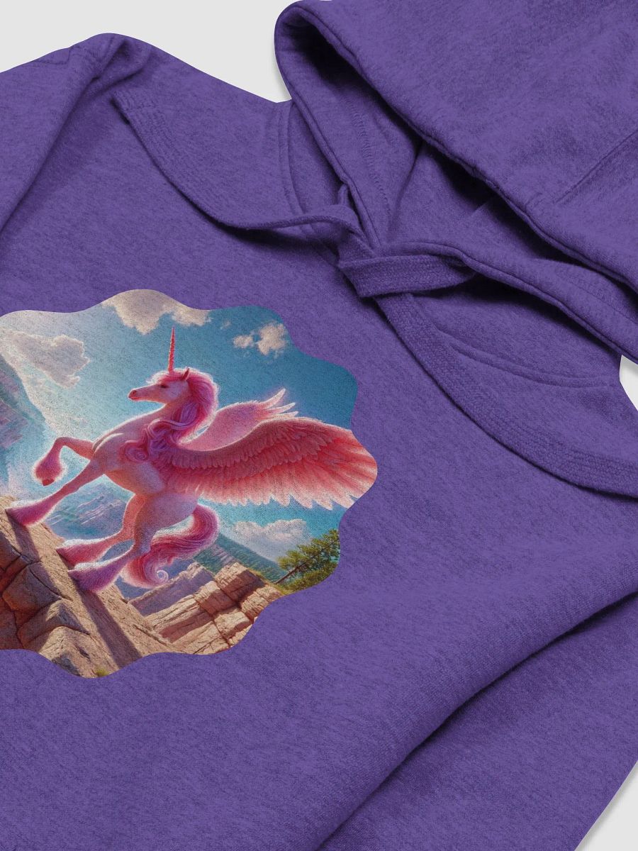 Cotton Heritage Unisex Premium Hoodie | Schwarz Flügel-Einhorn: AI-Kunst product image (3)