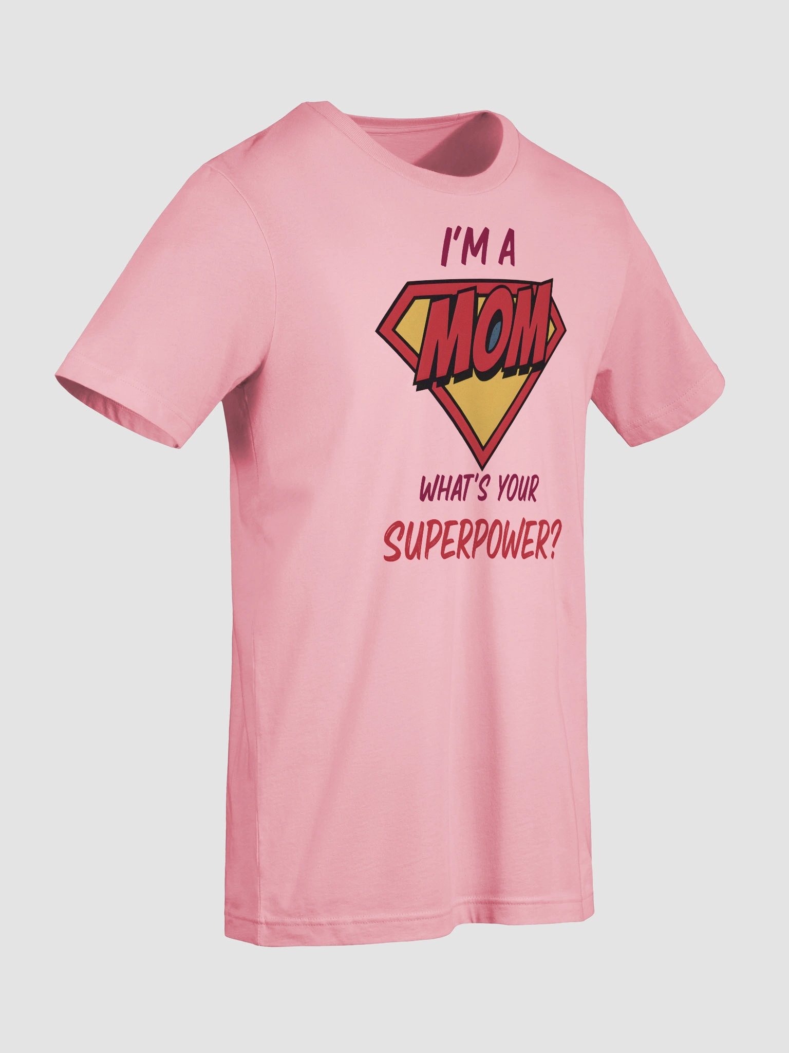 I’m a Mom What’s Your Superpower? T-Shirt – Comic Style Superhero Design for Moms product image (9)