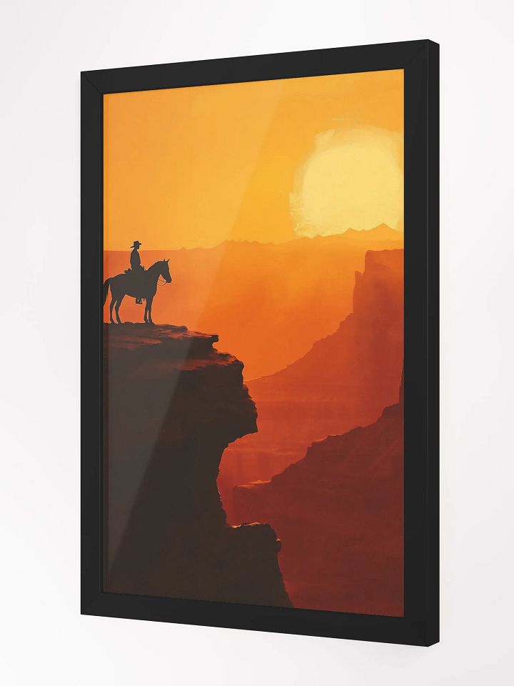 Chase the Sun, Even When the Trail is Rough - Western Sunset Art Poster product image (9)