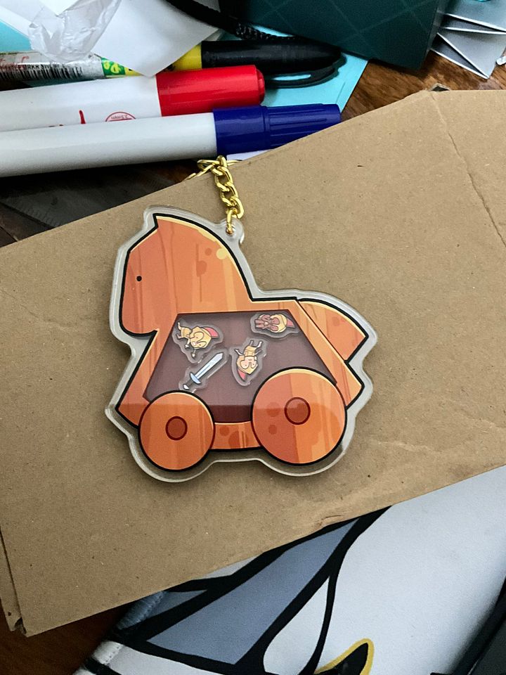 Trojan Horse Shaker Charm product image (2)