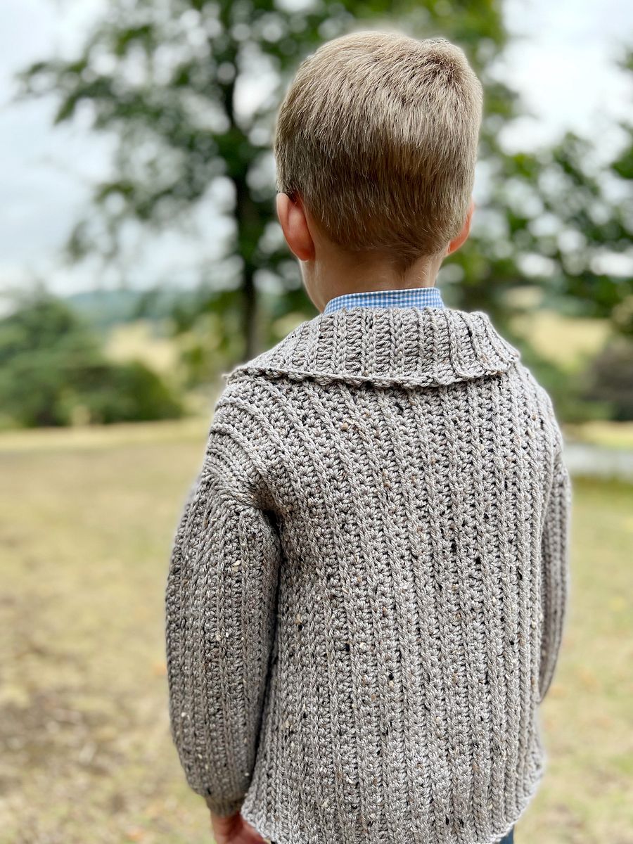 Wetherby Child Crochet Cardigan Pattern | sizes baby to age 10 product image (9)