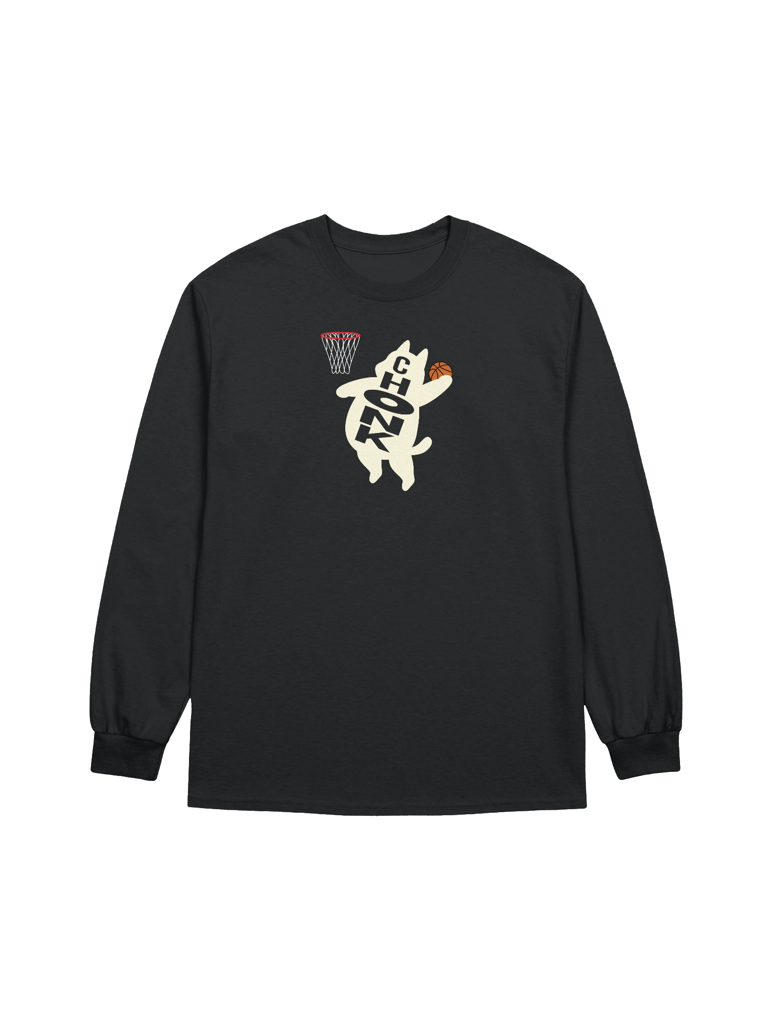 Basketball Chonk Cat - Unisex Adult Long Sleeve T-shirt product image (1)