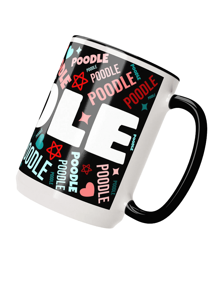 Retro-esque Funky Colors Poodle Mug product image (2)