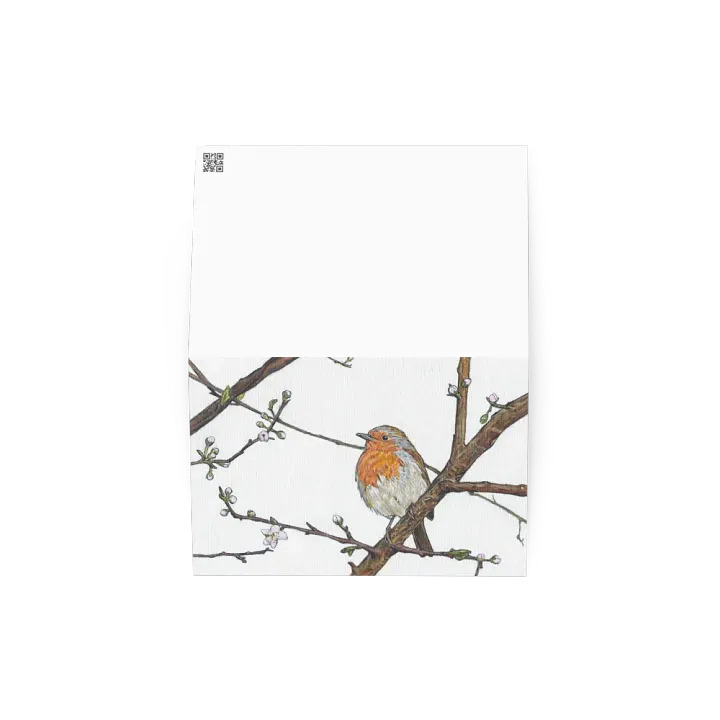 Greetings Card - Robin on Branch product image (2)