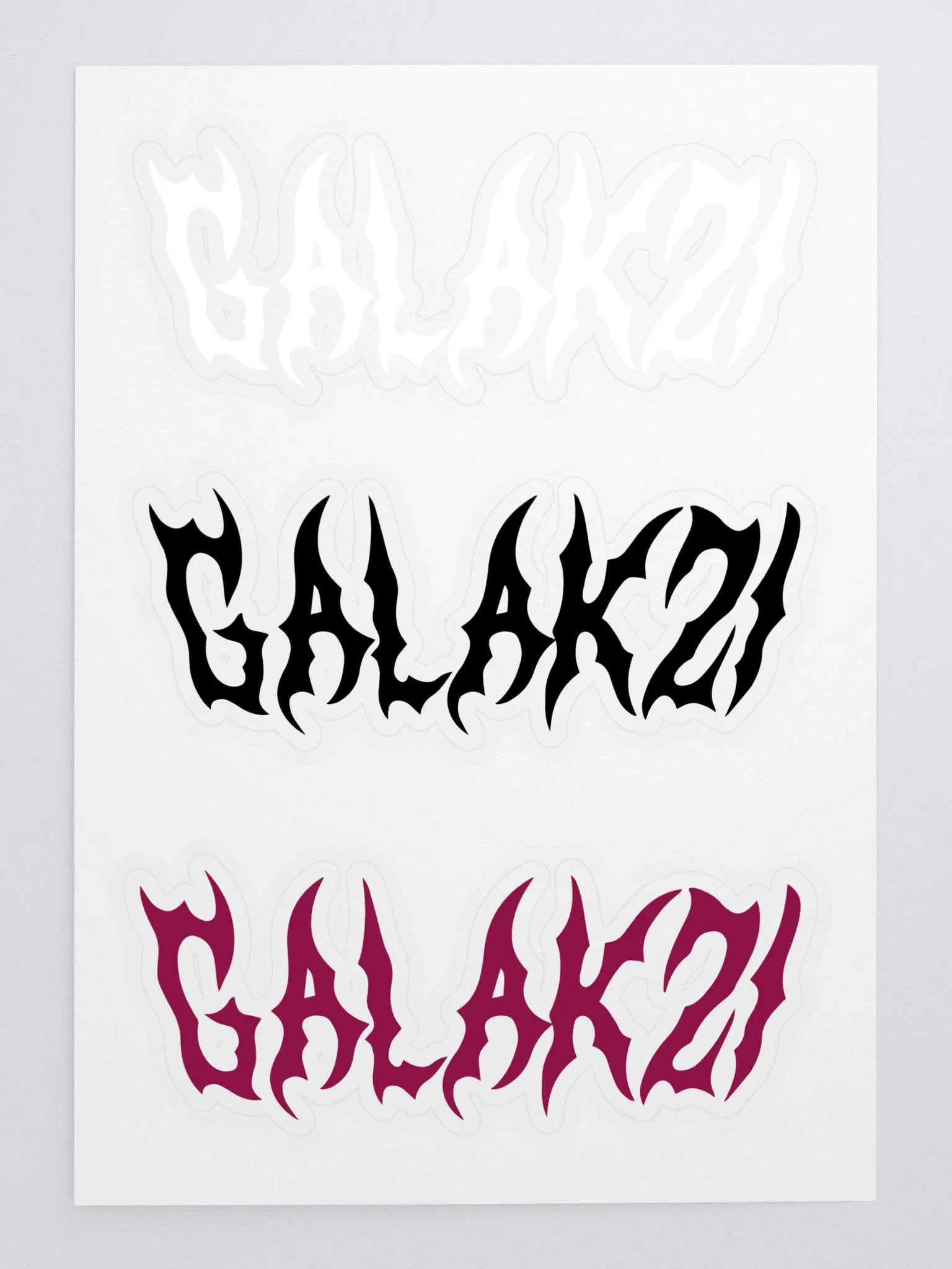 The "Metal" Cut Sticker Sheet product image (3)