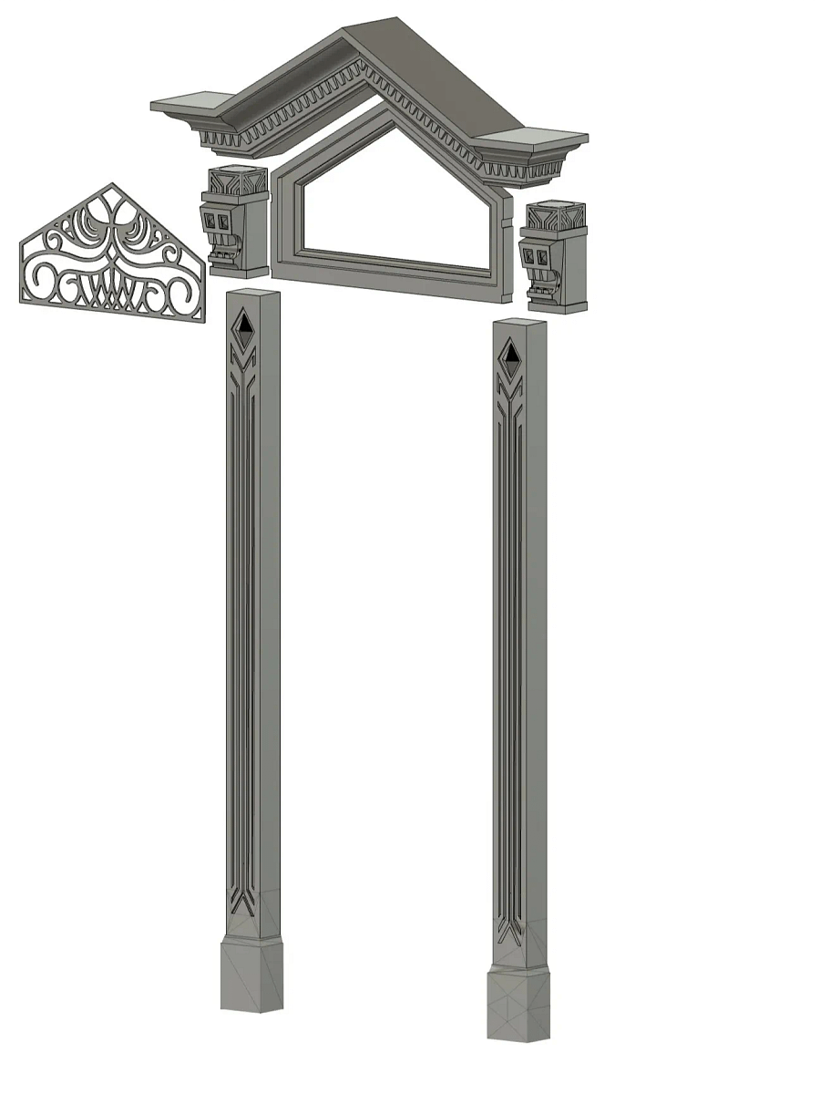 Haunted Mansion Door Frame 3D Model product image (2)