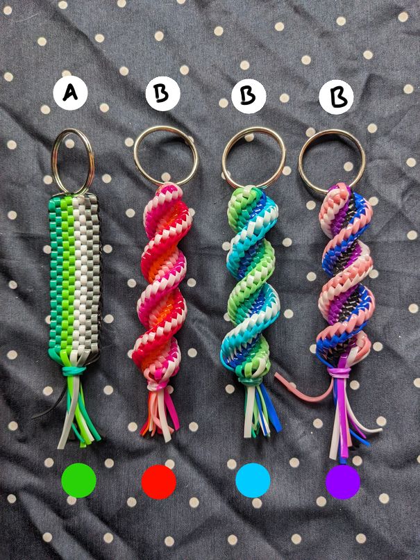 5-String Scoubidou Keychains product image (1)