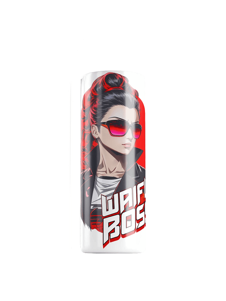 Waifu Boss 20 oz Skinny Stainless Steel Tumbler - White - v2 product image (1)