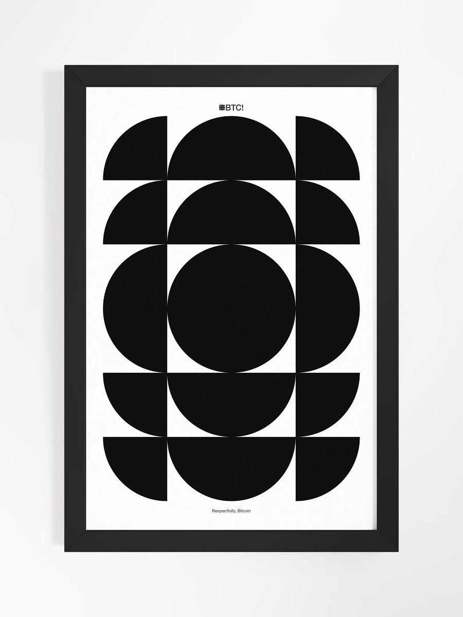 Bitcoin Nodes Poster [framed] product image (1)