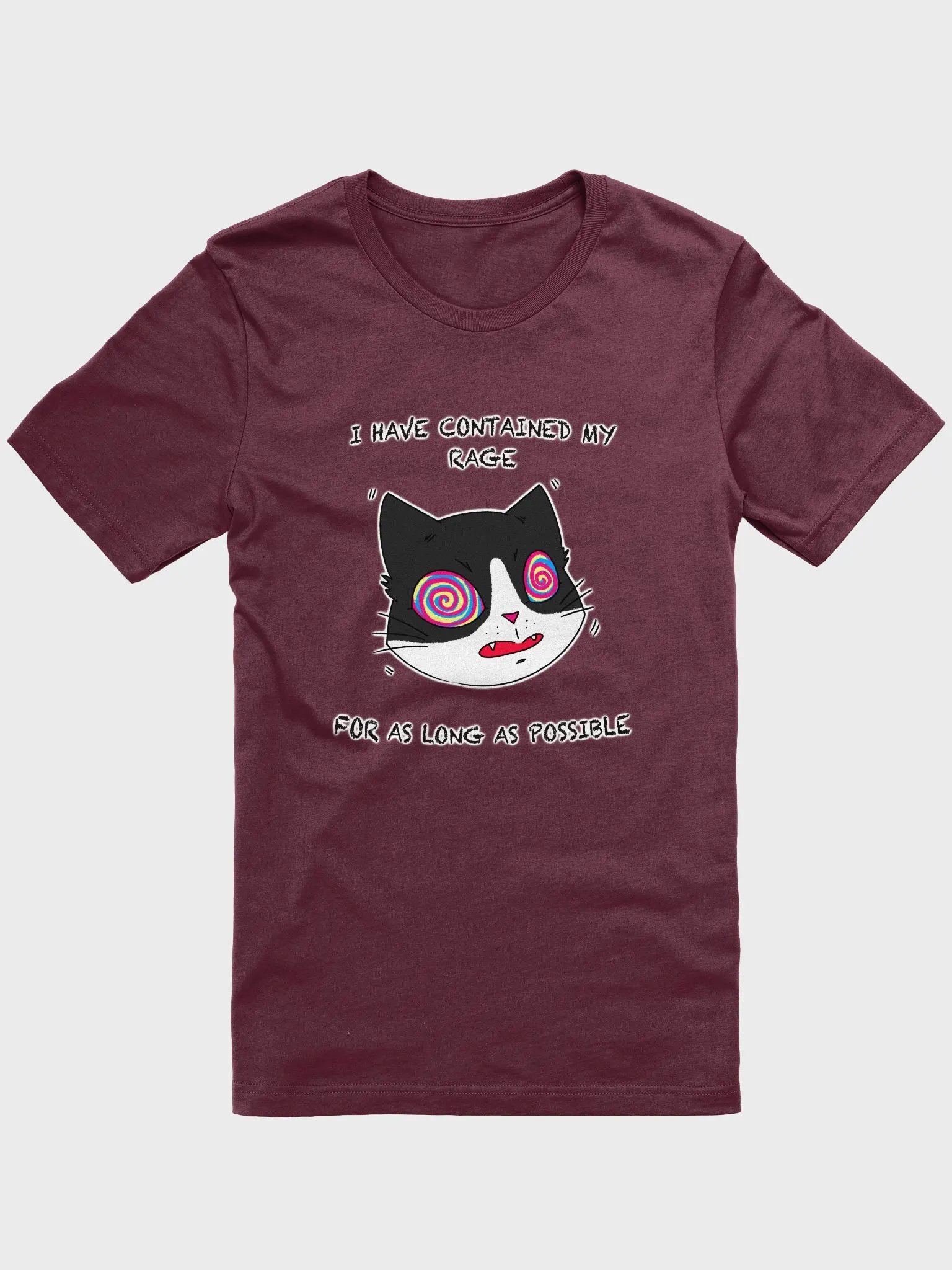 Rage Cat With Text Supersoft T-Shirt Multicolor product image (6)