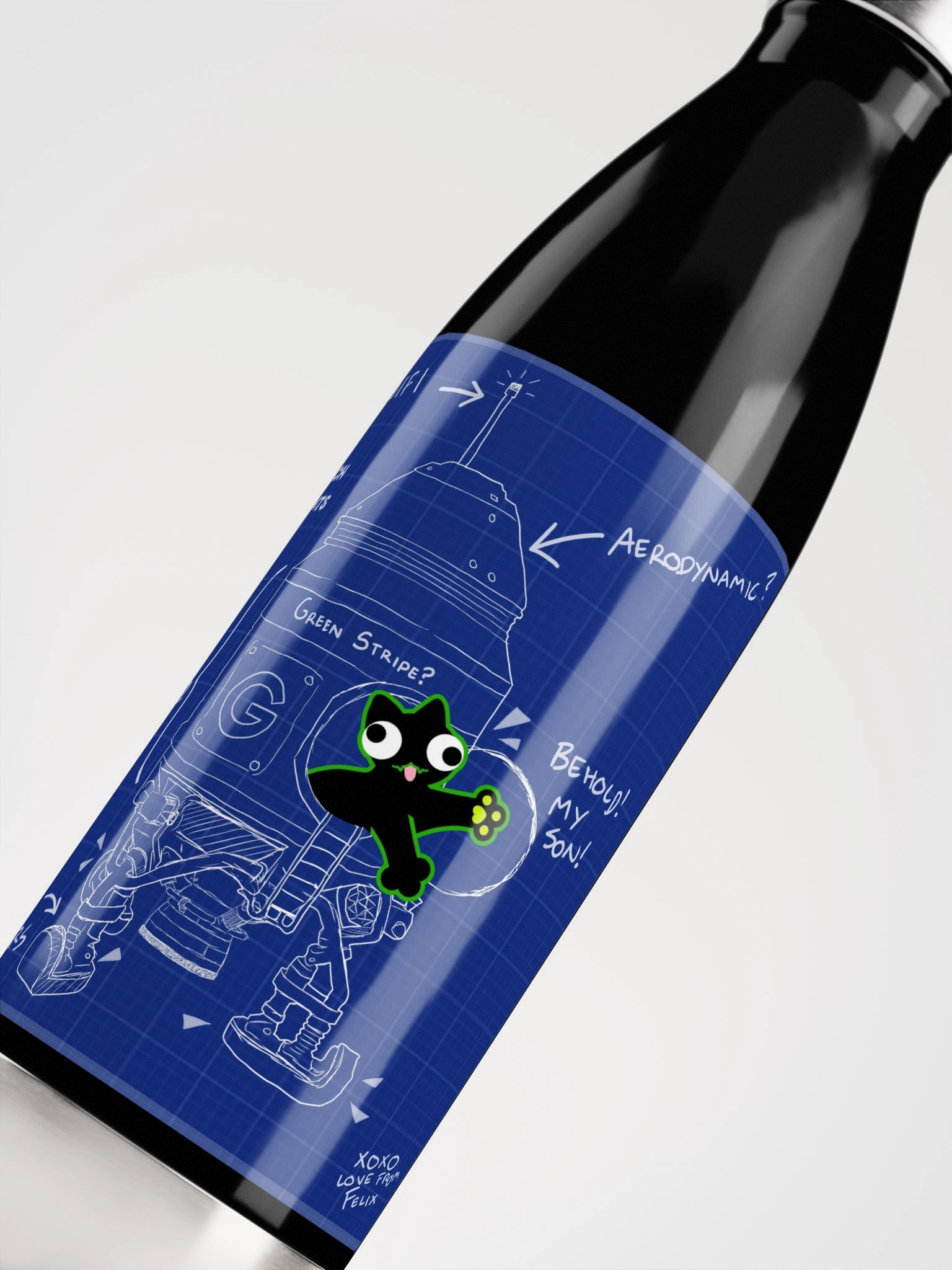 Water Bottle - DerpCat II Rocket Blueprint product image (5)