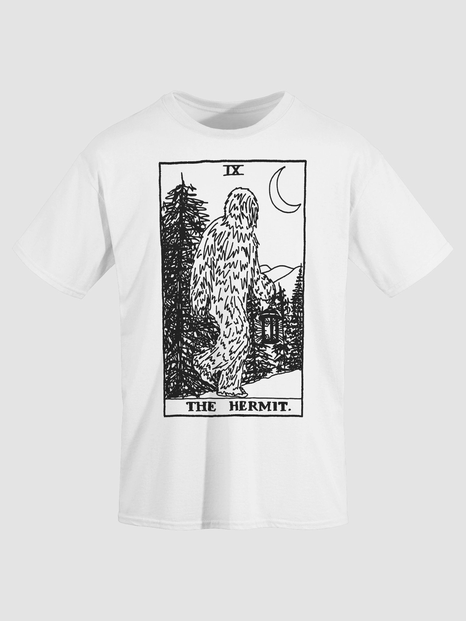 Bigfoot Hermit Tarot Card Shirt Minimalist product image (3)