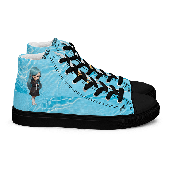 (Aqua CHIBI) K Women's High Top Canvas Shoes product image (2)