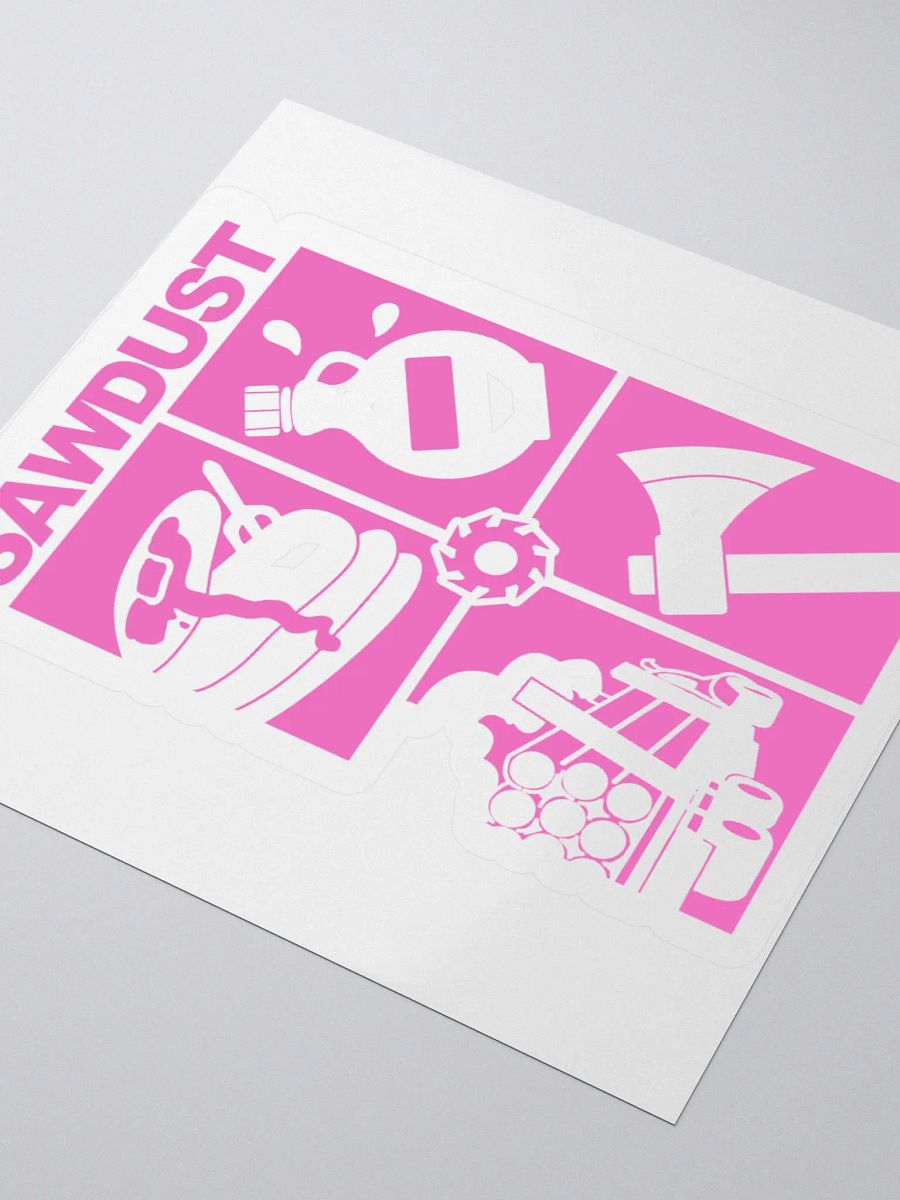4 Square (pink) Sticker product image (9)