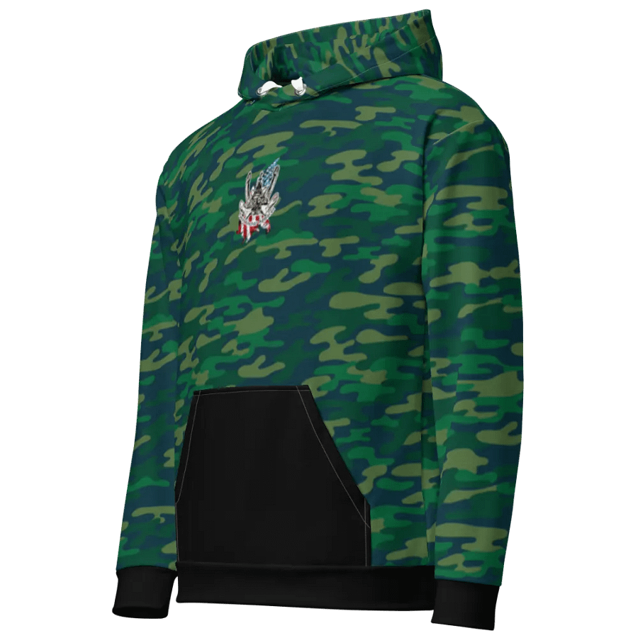 Teal Camouflage Pacific Titan & CE Flage Hoodie product image (3)