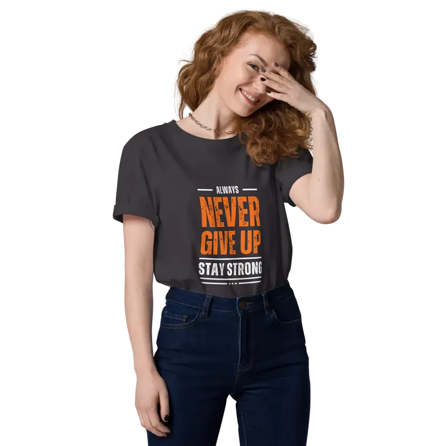 NEVER GIVE UP Glitch Tee product image (141)