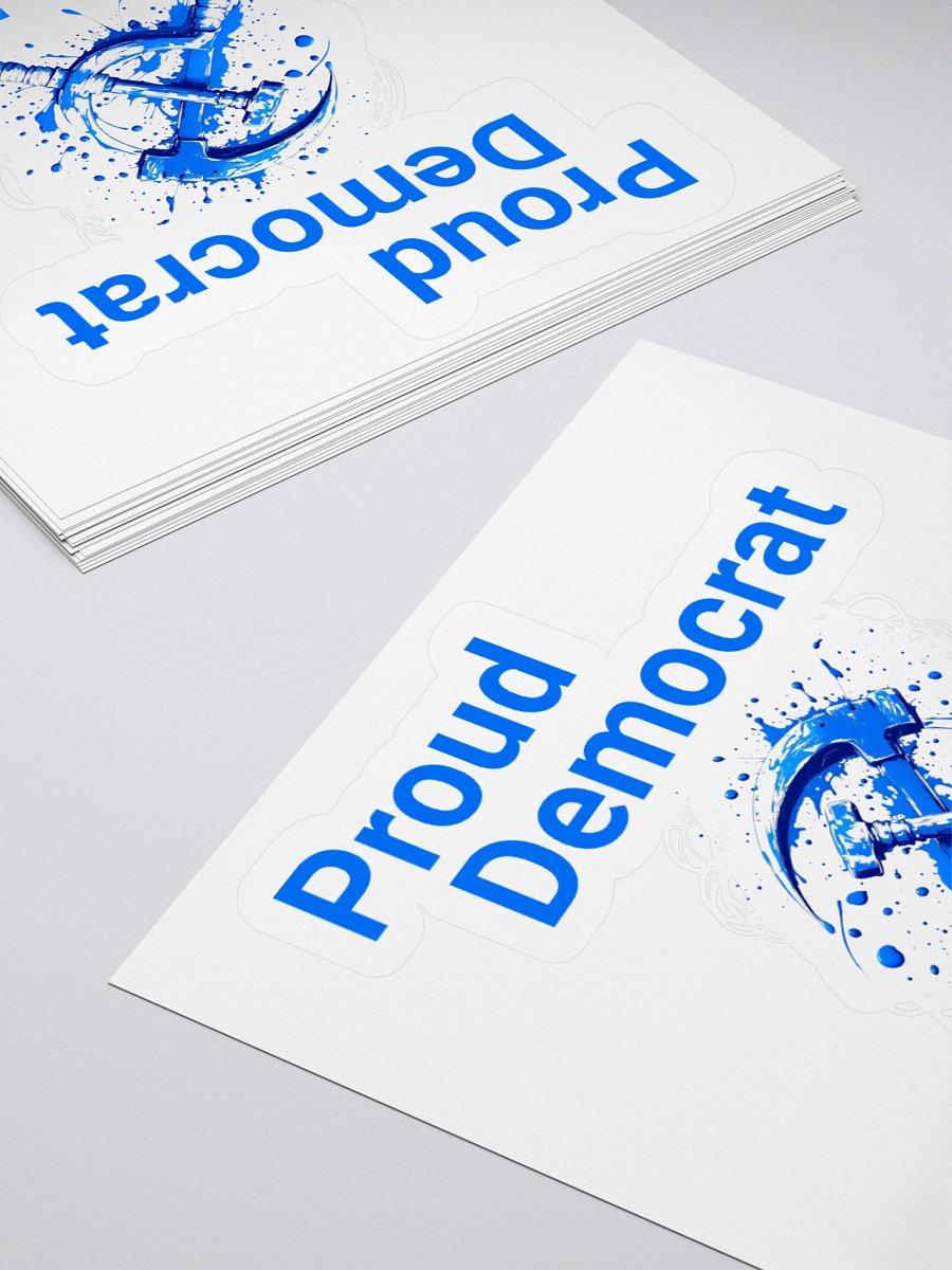 Proud Democrat Socialist Bold Identity Sticker (A) product image (12)