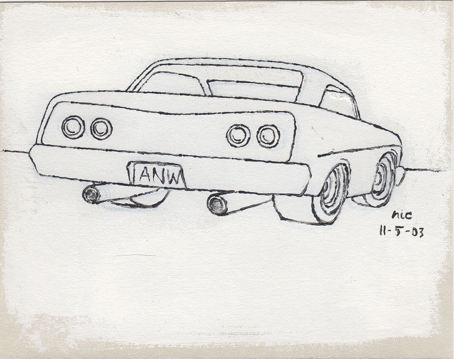 White Car #1 Print product image (1)