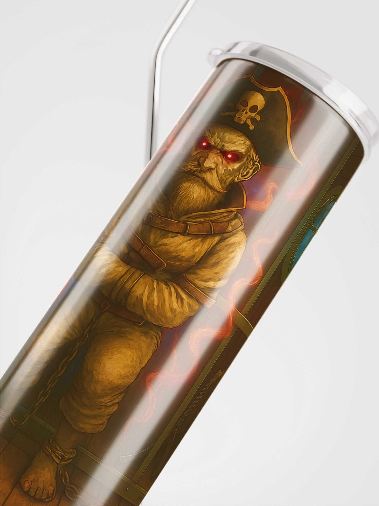 Ghostly Pirate Stainless Steel Tumbler product image (4)