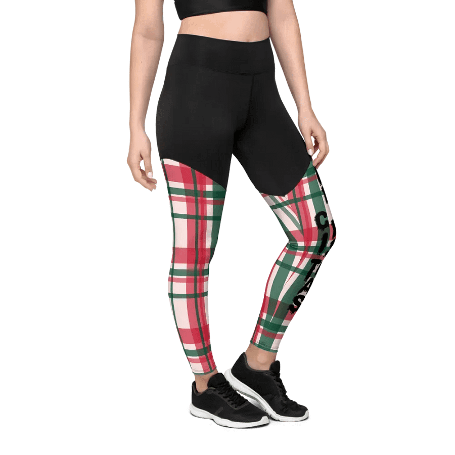 Vibrant Checkered Compression Leggings product image (9)
