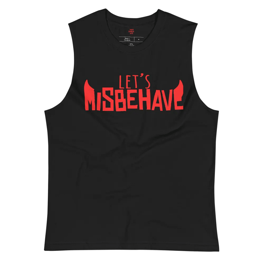Let's Misbehave Muscle Shirt (Black) product image (3)