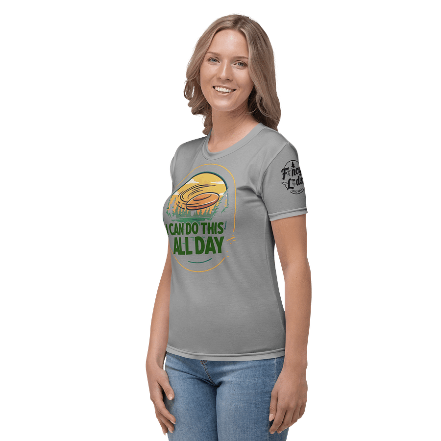Fancy Lads Women's Grey T-shirt "I Can Do This All Day" product image (3)