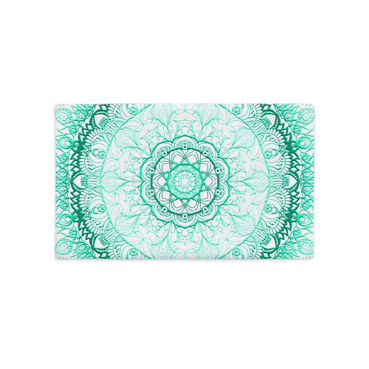 Teal Mandala Dreams Premium Pillow Case product image (5)