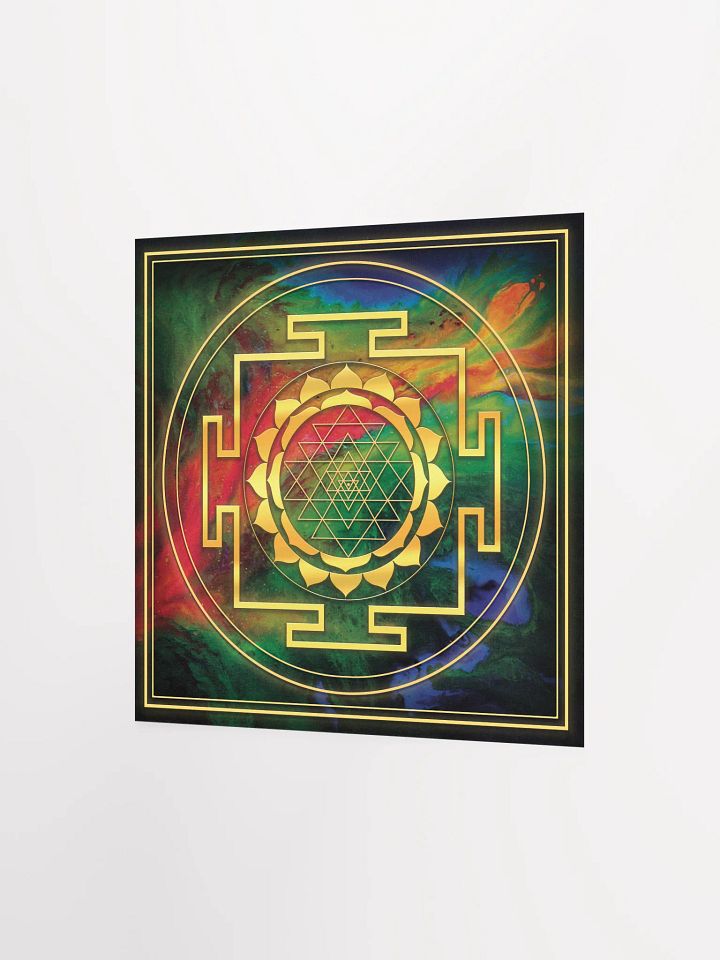 Golden Sri Yantra Symbol Poster product image (10)
