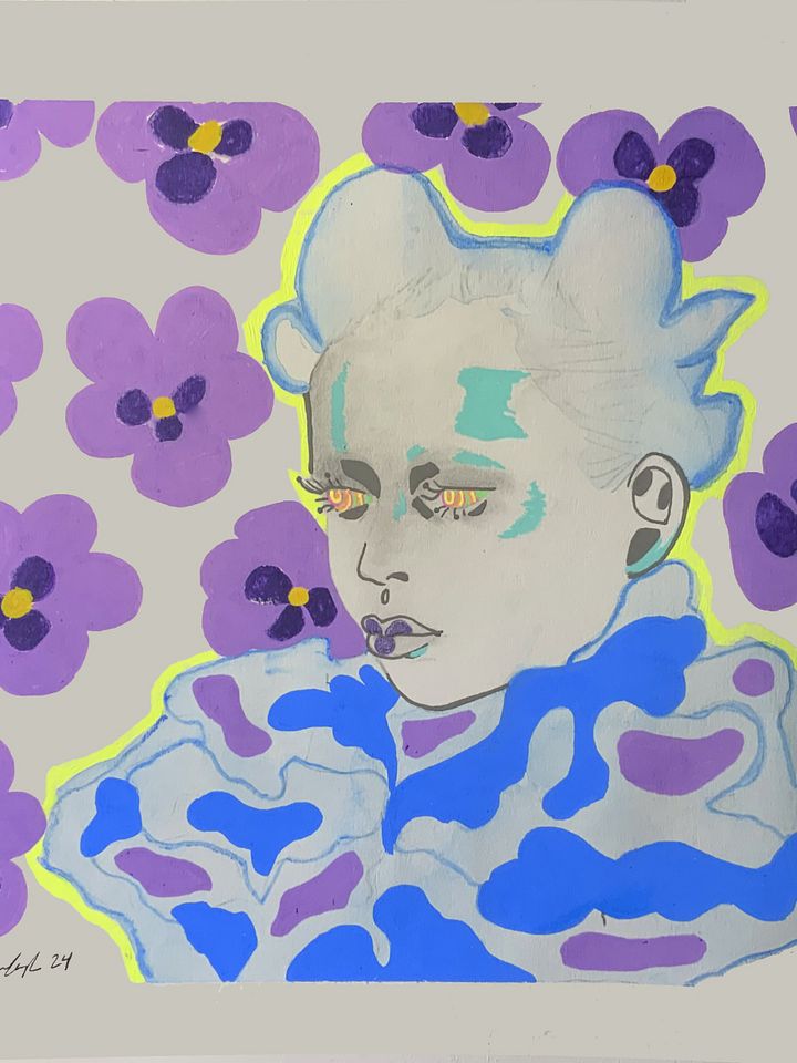 Flower Power Original Art product image (1)