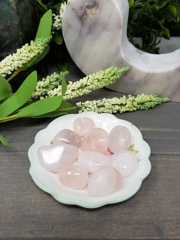 Rose Quartz Tumbled Pocket Stone – Love • Compassion • Emotional Healing product image (1)