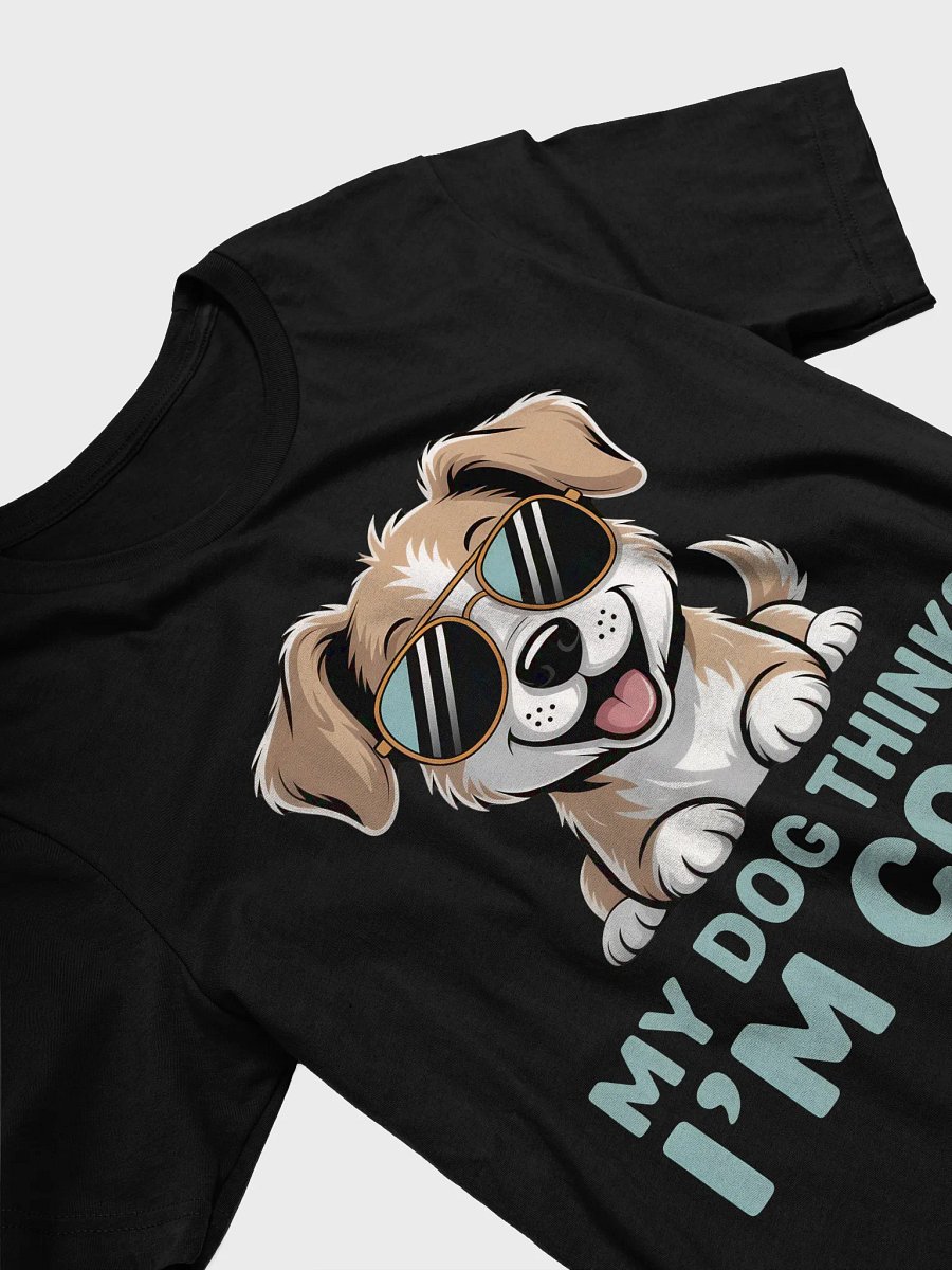 My Dog Thinks I'm Cool – Golden Retriever Cartoon T-Shirt product image (3)