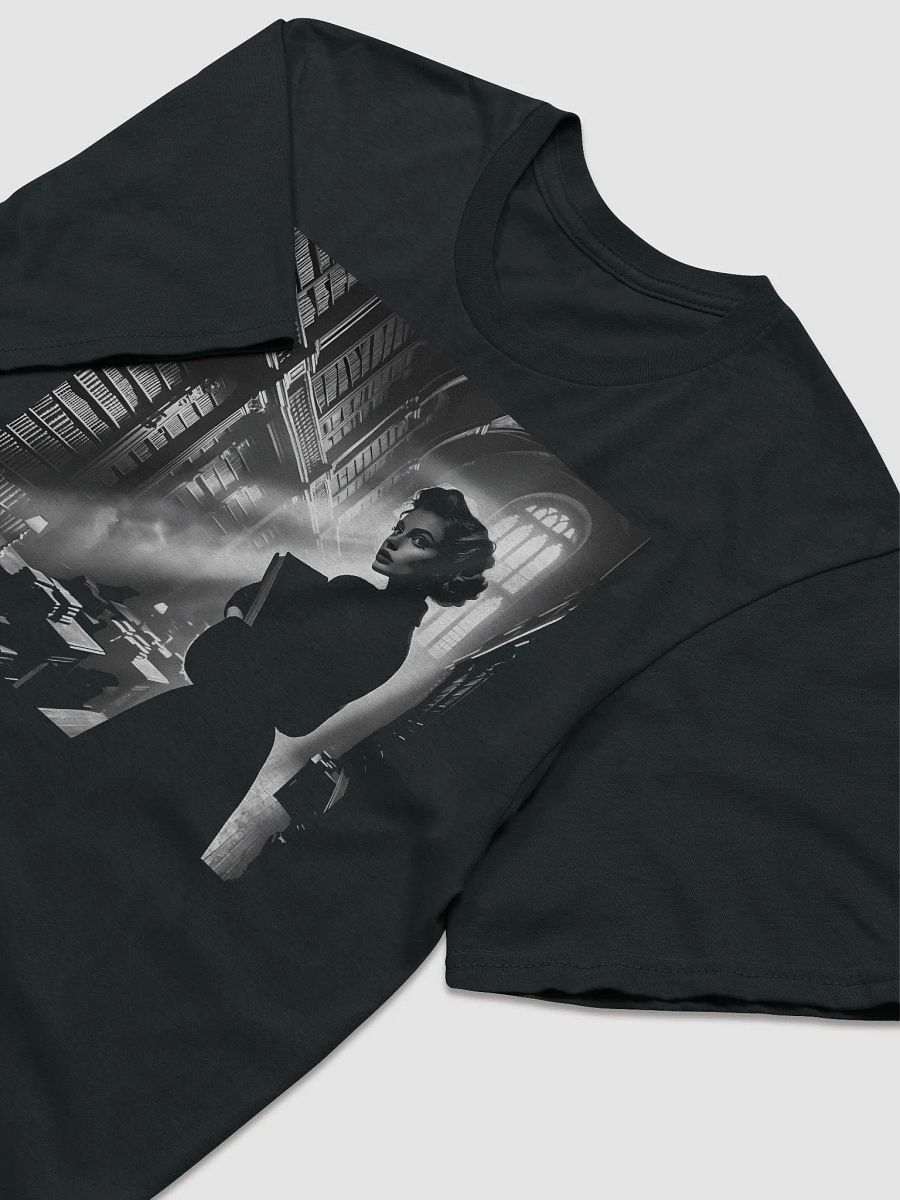 Noir Literary Enigma (Front Print Womens Tee) product image (2)