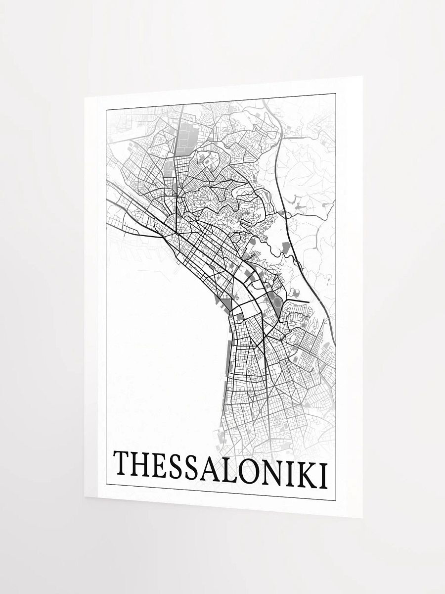 Thessaloniki, Greece, city map print product image (7)
