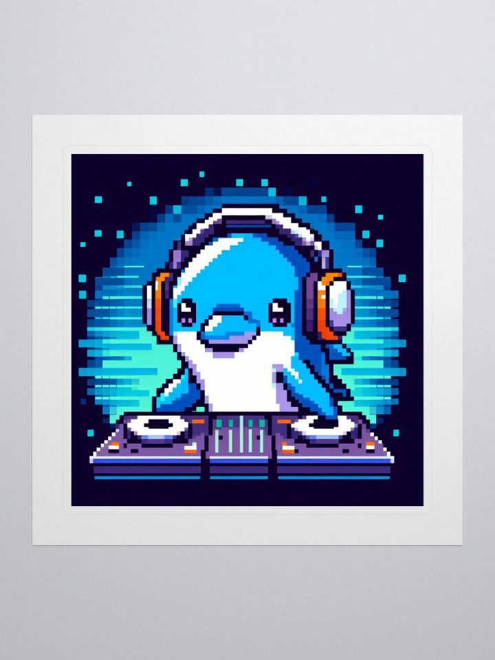 Dolphin DJ Sticker no.2 product image (1)