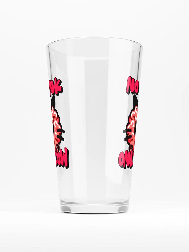 No think only MEOW pint glass product image (1)