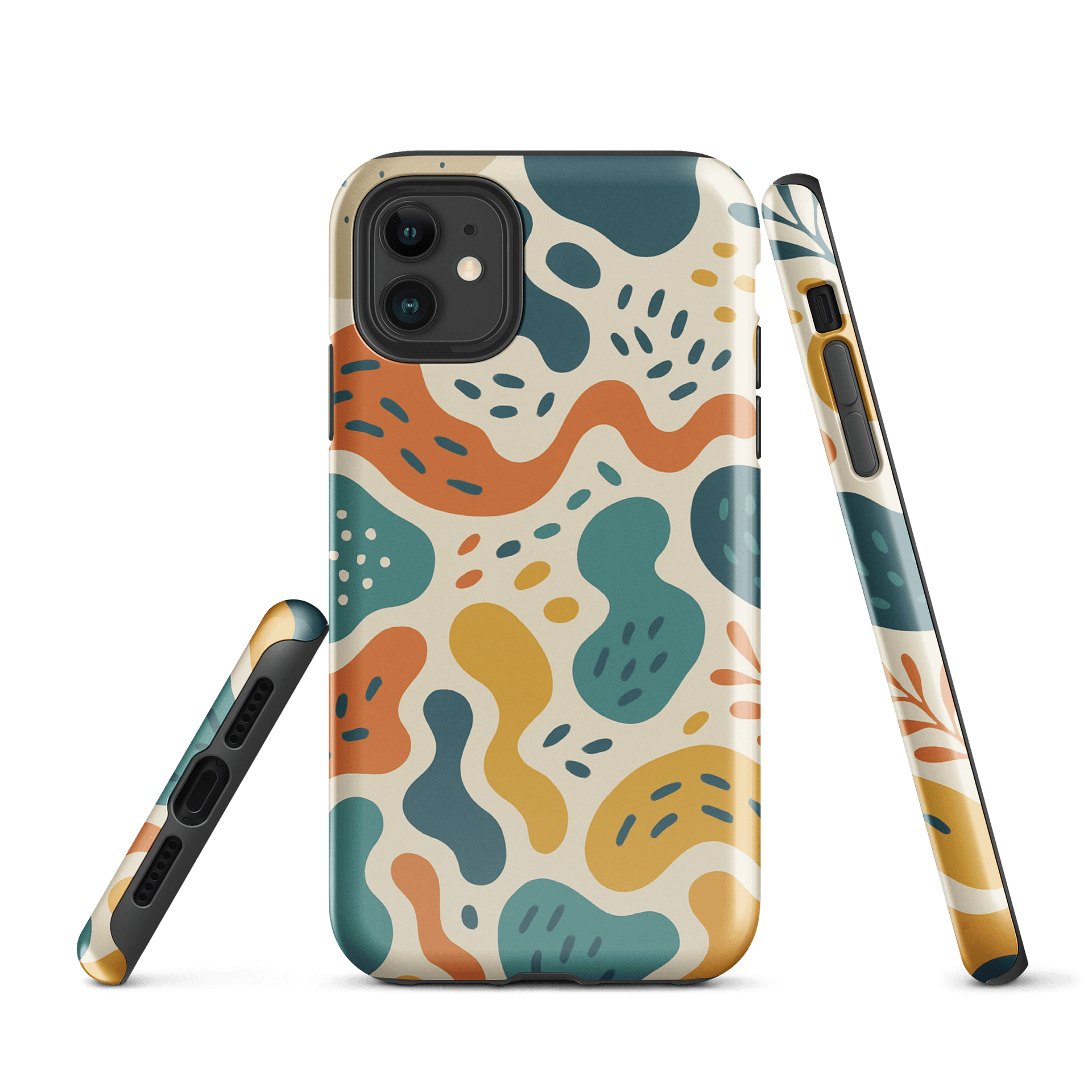 Organic Abstract Teal iPhone® Tough Case product image (1)