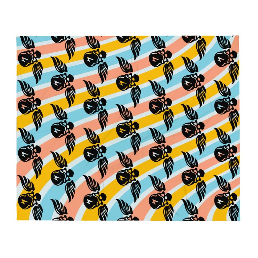 Winged Skulls Throw Blanket product image (2)