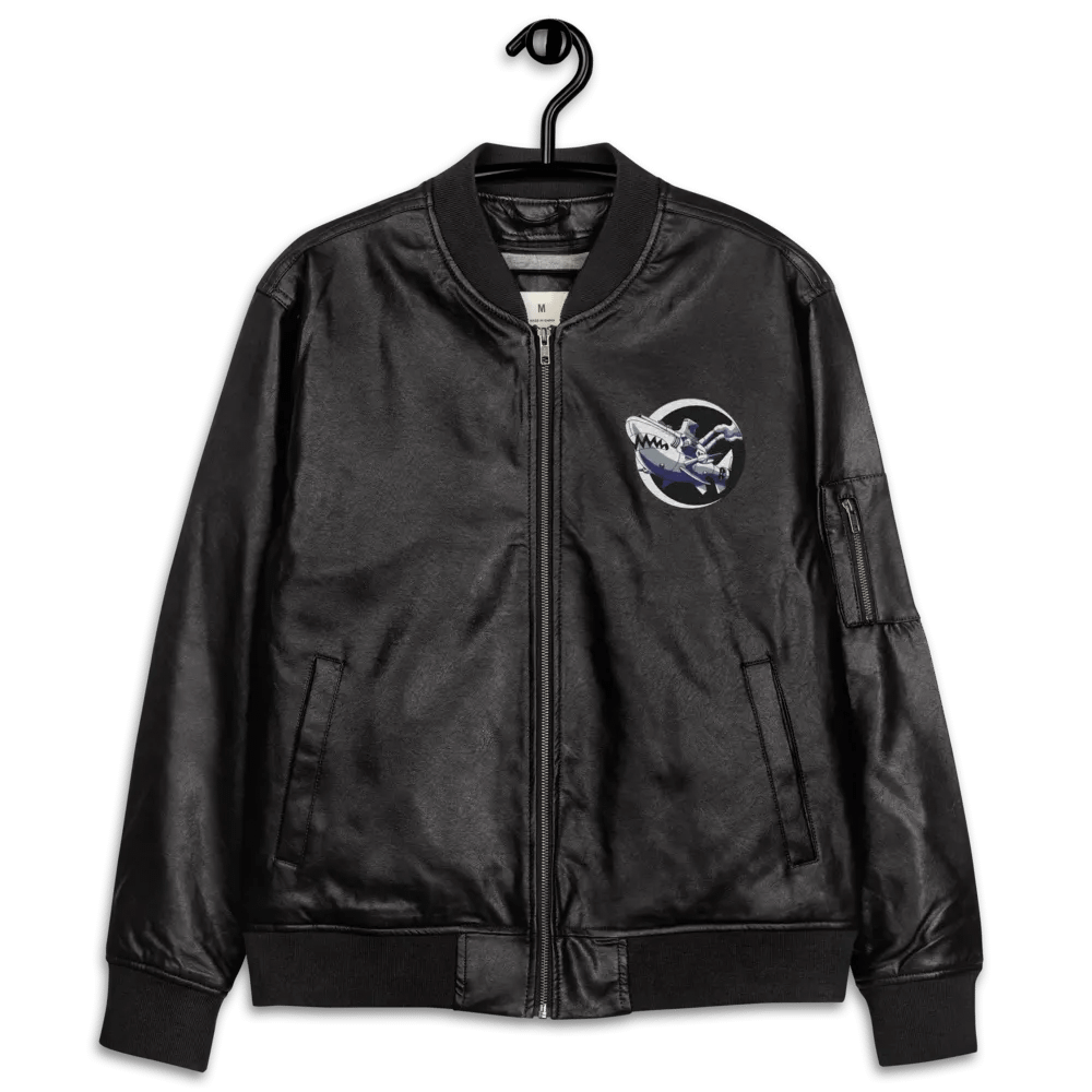 AnjelusX Faux Leather Bomber Jacket product image (12)