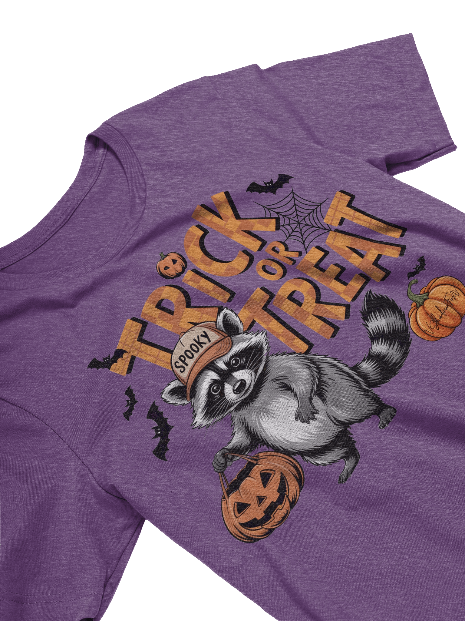 Raccoon Trick or Treat Unisex T-Shirt product image (2)