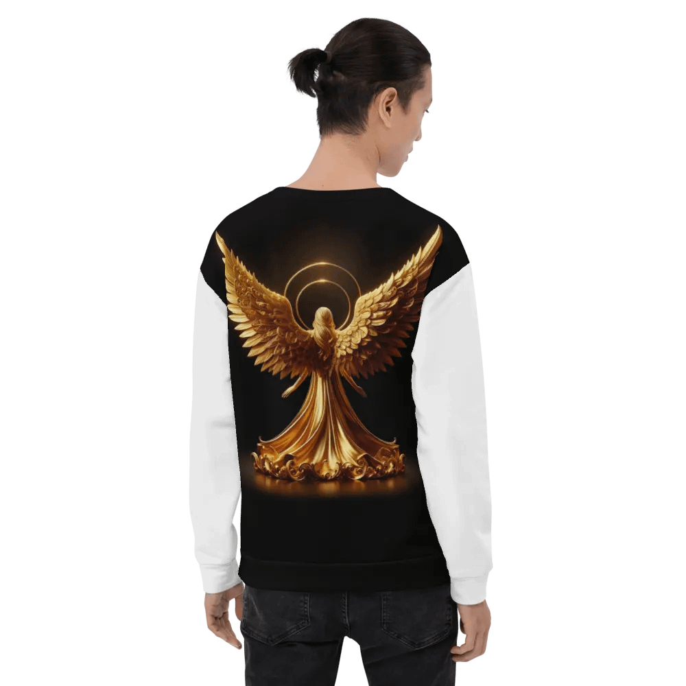 A Golden Angel and Cross - Unisex Sweatshirt #3 product image (7)