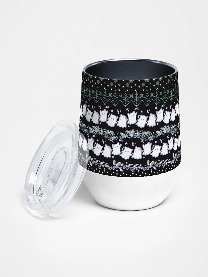 Whimsical Holiday Cheer Wine Tumbler (12oz) product image (2)