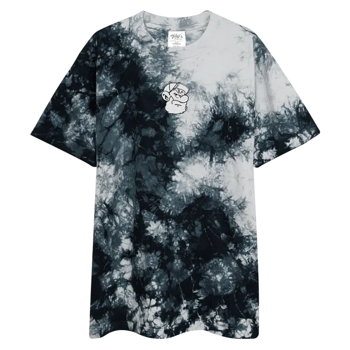 Oversized Tie-Dye T-shirt w/ White Logo product image (2)