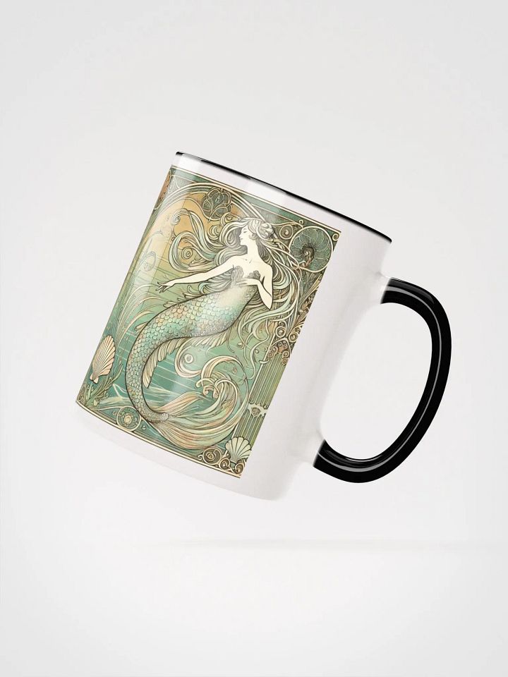 Art Nouveau Mermaid Coffee Mug – Sip in Style with Oceanic Elegance product image (7)