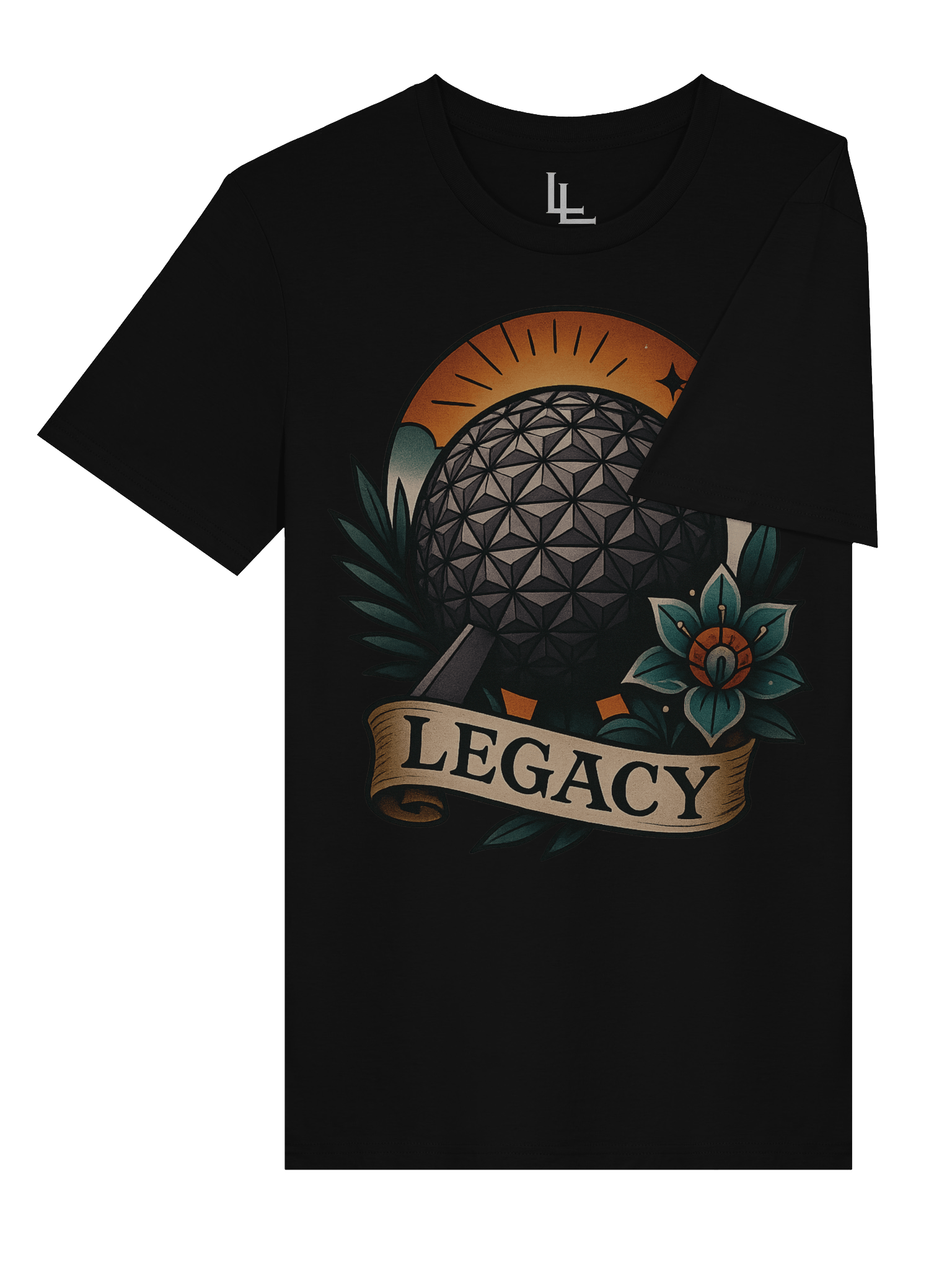 Neo-Traditional EPCOT Tee | Black product image (4)