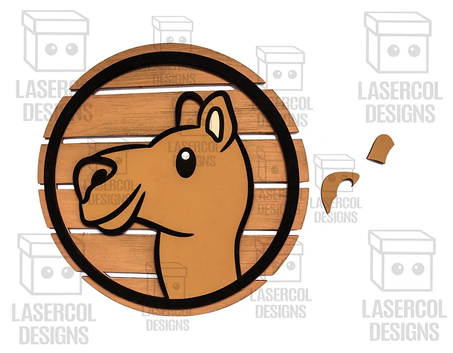 Animals DIY Paint Kit Puzzle Set 4 - Laser Cut Files product image (8)