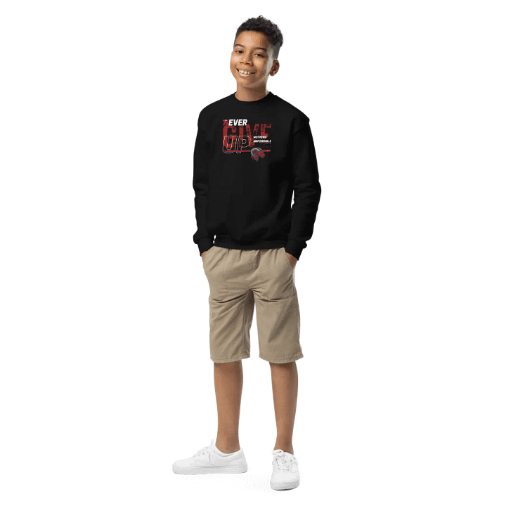 Rochester Ragin Rams Never Give Up Crew Sweater product image (1)