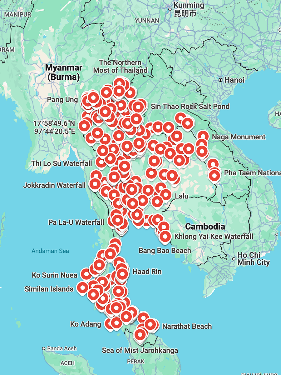 Thailand Travel Map - The Best Things To Do in Thailand product image (3)