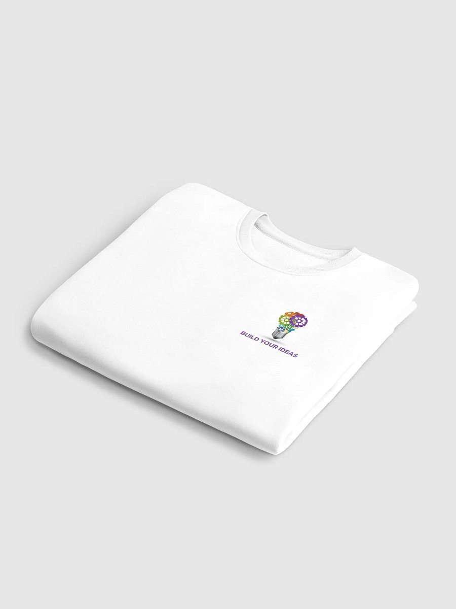 Build Your Ideas Crewneck Sweatshirt Crisp White With Purple product image (6)